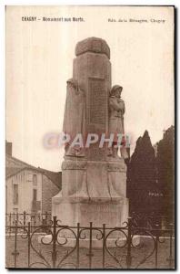 Chagny - War memorial - Old Postcard