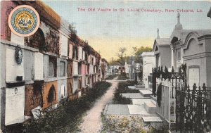 US6352 the old vaults in st louis cemetery new orleans la usa