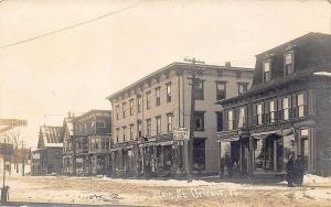 Orleans VT Store Fronts Kinney's Pharmacy Bassett Ladies Furs Photo Postcard