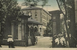 france, HAGUENAU Alsace, Caserne d'infanterie, Infantry Barracks (1917) Postcard