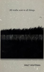 Walt Whitman Leaves Of Grass Book Quote Postcard