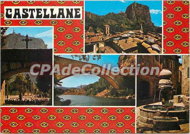 Modern Postcard Route Napoleon Castellane Alpes de Haute Provence 724 m alt h...