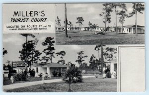 SANFORD, Florida FL ~ Roadside MILLER'S TOURIST COURT ca 1950s  Postcard