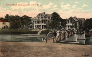 Vintage Postcard Emery Street Bridge Ocean Grove New Jersey The Post Card Pub.