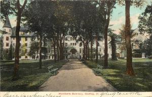 c1907 Printed Postcard Monticello Seminary Godfrey IL Madison County posted