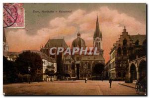 Old Postcard Germany Dom Nordseite Katschhof