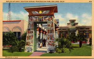 California San Jose Rosicrucian Park Replica Of Egyptian Shrine