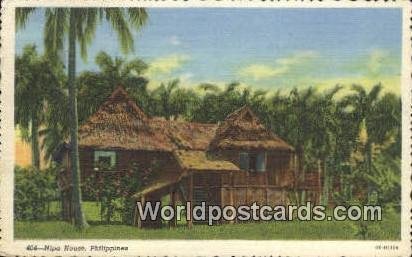 Nipa House Philippines Postal Used Unknown 