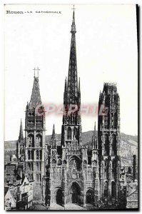 Old Postcard Rouen Cathedral