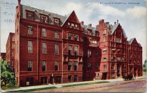 St Luke's Hospital Chicago IL Illinois c1911 Hammon Postcard E55