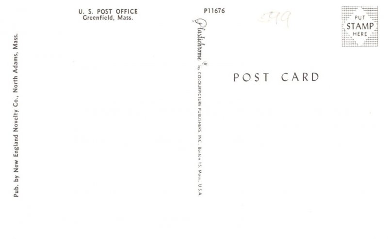 Massachusetts  Greenfield , U.S.Post Office