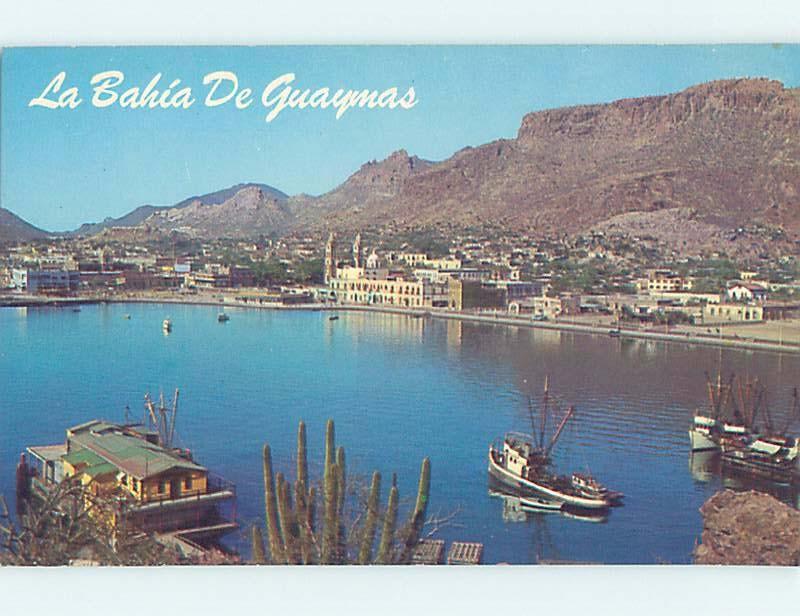 Pre-1980 HARBOR SCENE Guaymas - Sonora Mexico F5910@