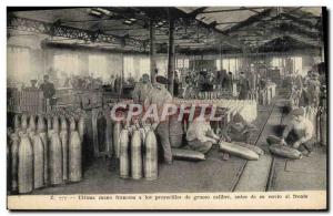 Old Postcard Militaria Manufacturing & # 39obus