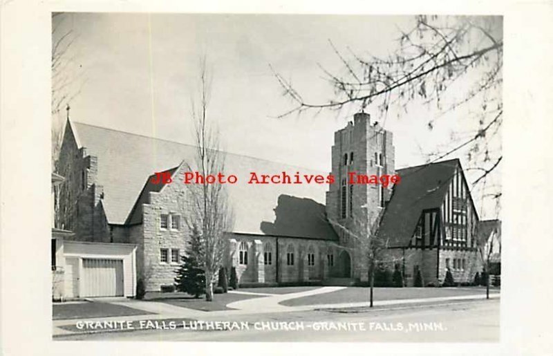 MN, Granite Falls, Minnesota, RPPC, Granite Falls Lutheran Church, Photo