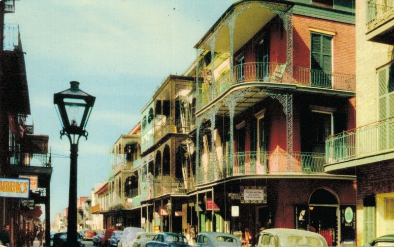 USA Saint Peter Street New Orleans Vintage Postcard 07.72 