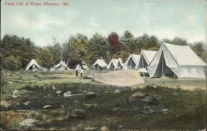 Harrison ME Camp Life at Kineo c1910 Postcard