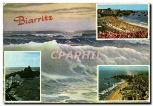 Modern Postcard Biarritz Grande beach and the Casinos General view of the