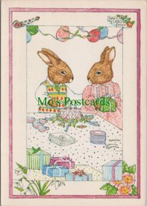 Children Postcard - Cute Animals, Rabbits, Artist Susan Whited LaBelle  RR19522
