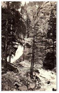 RPPC Sanborn Postcard Scenes At Boulder Falls, Colorado 6-898