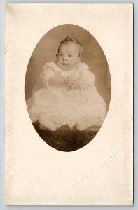 RPPC Flint Michigan Darling Baby Helen Ruth 1917 Postcard G23