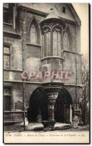 Paris - 5 - Museum of Cluny - Outdoor Chapel - Old Postcard