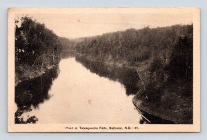 Pond at Tetagouche Falls Bathurst New Brunswick DB Postcard B14