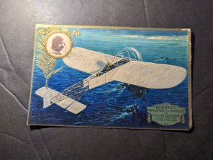 Mint France Aviation Airplane Postcard Bleriot Traverses The Channel