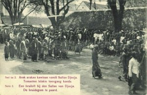 indonesia, JAVA YOGYAKARTA DJOKJA, Royal Wedding, Groom on Horse (1911) Postcard