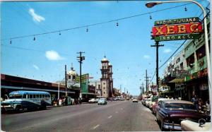 TIJUANA, Mexico  RADIO XEBC -- HEROES of CHAPULTEPEC AVENUE  1968  Postcard*