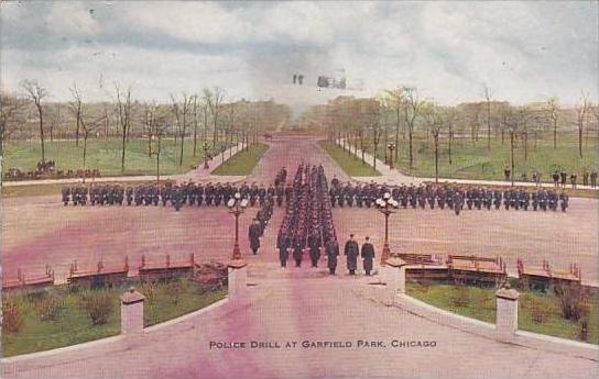 Illinois Chicago Police Drill At Garfield Park 1912