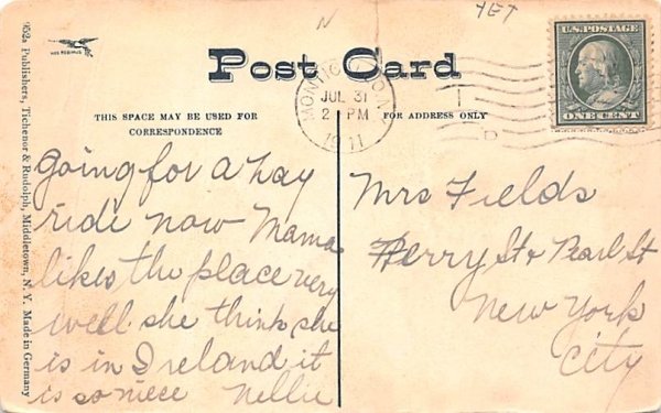 Broadway Monticello, New York Postcard