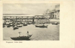 PC CPA SINGAPORE, COLLYER QUAY, Vintage Postcard (b3063)