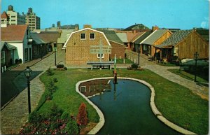 Courtyard Shop Area Philadelphia 1700 Pier 37 Seaport VTG Postcard Aerial UNP