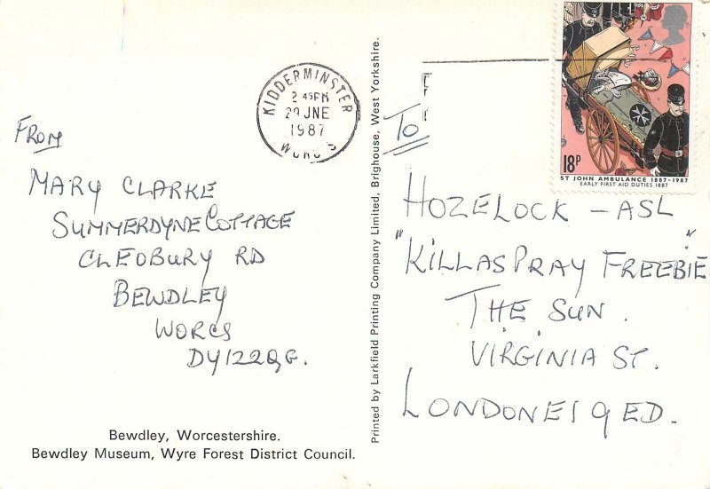 Postcard England Bewdley