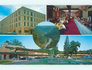Unused Pre-1980 OLD CARS & PENN-WELLS MOTEL & RESTAURANT Wellsboro PA u4421@