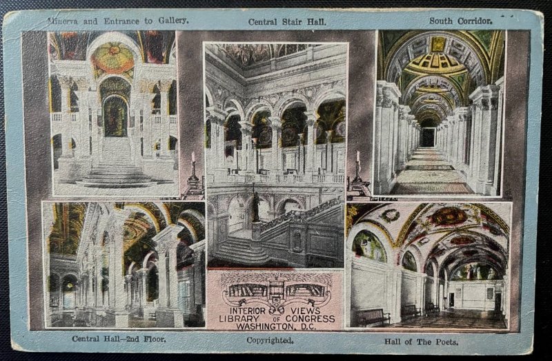 Vintage Postcard 1907-1915 Library of Congress, Washington, D.C.