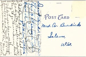 Postcard SCHOOL SCENE Elkhorn Wisconsin WI AI0976