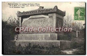 Old Postcard Rupt sur Saone The tomb of the Count d'Orsay