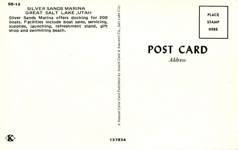 UT - Great Salt Lake. Silver Sands Marina