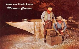 STANTON, Missouri MO   MERAMEC CAVERNS Jesse James Replica~Loot Rock  Postcard