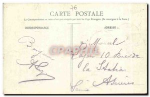 Old Postcard Treport Bridge restraint and port