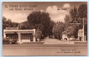 El Tovar Auto Court Montgomery's Restaurant Las Vegas NV Nevada Postcard