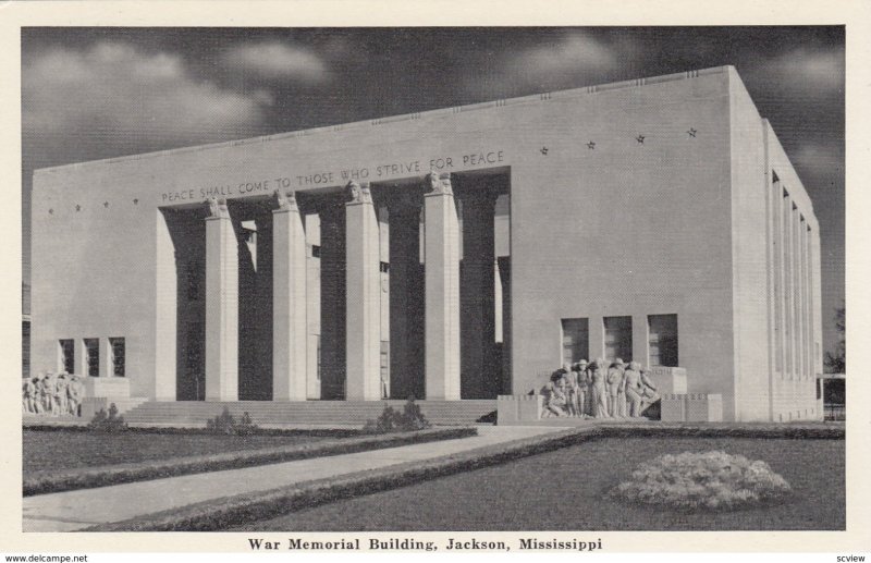 JACKSON, Mississippi, 1930-50s; War Memorial Building