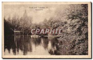 Old Postcard Grub aus Landau Teichparte