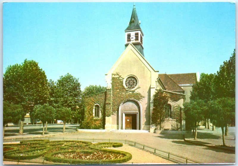 Postcard - The Church - La Garenne-Colombes, France