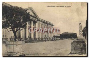 Old Postcard Compiegne La Terrasse du Palais