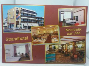 Vintage Postcard MultiView Strandhotel Noordwijk aan Zee Holland 1960s