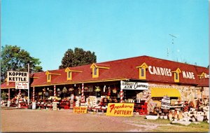 Postcard Kopper-Kettle Roadside Stand Homemade Candies Gifts Van Buren Arkansas