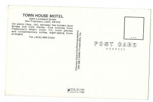 San Francisco Town House Motel Sunset Vtg CA Postcard