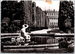 Vienna Castello Di Schonbrunn Basino A Stella Austria Real Photo RPPC Postcard